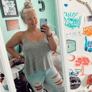 American Eagle Knit Racerback Tank Top